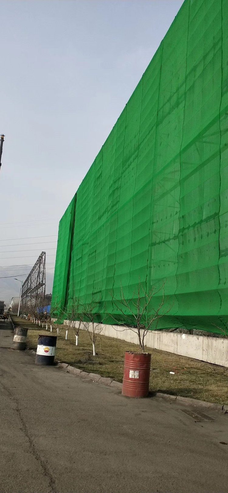 防尘网围挡应用
